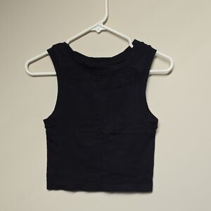 Aura Black Tank Top